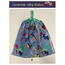 Crochet Top Hand Towel / Tea Towel - Parrots Crochet Top Hand Towel / Tea Towel - Parrots